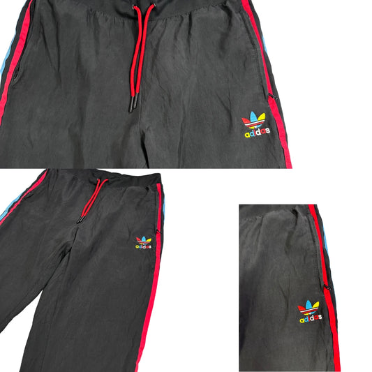Adidas® Black Trefoil Track Pants(M)