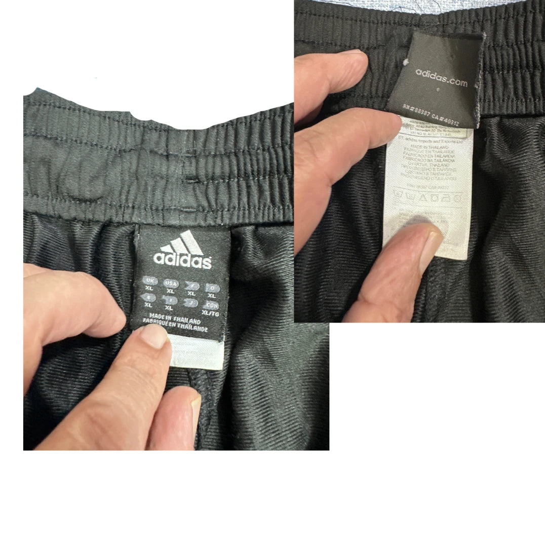 Adidas® Black Pink Three Stripe Track Pants(2XL)
