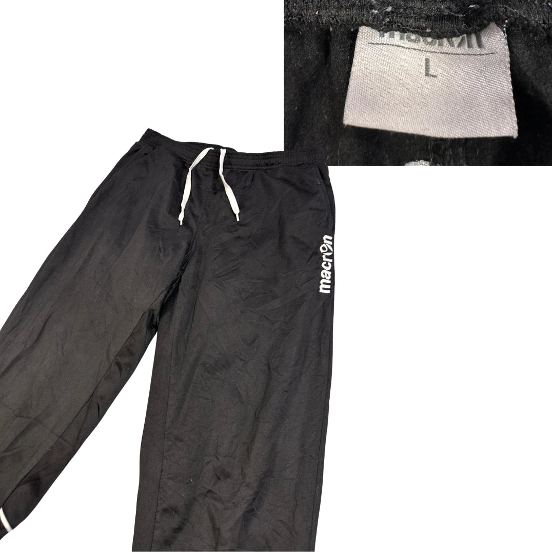 Macron® Black Sports Track Pants(L)