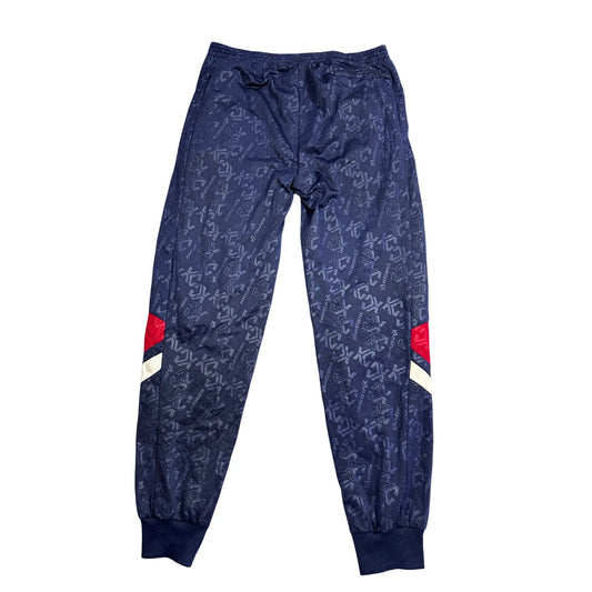 Antioni® Navy Printed Jogger Trousers(L)