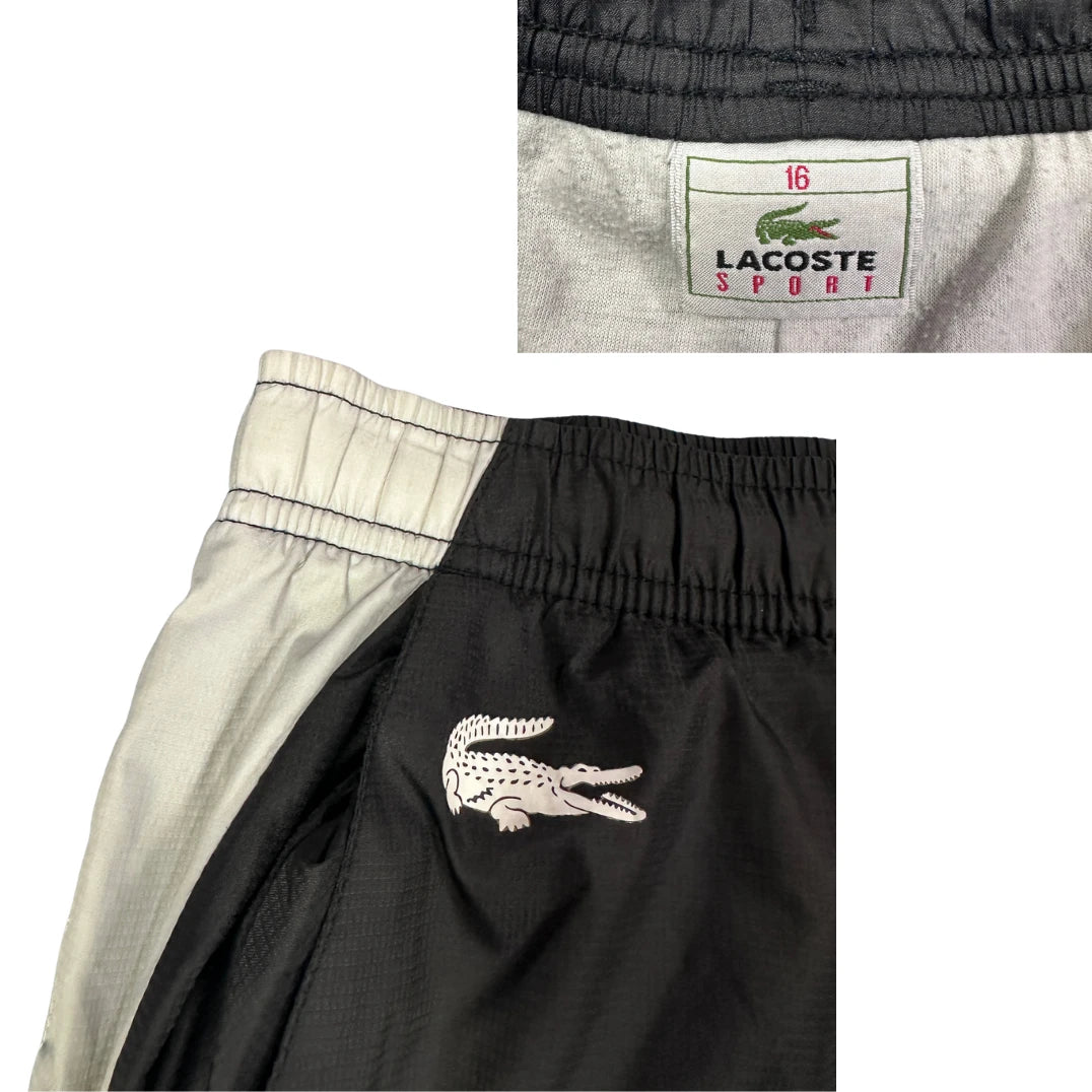 Lacoste® Black & White Sports Track Trousers(L)