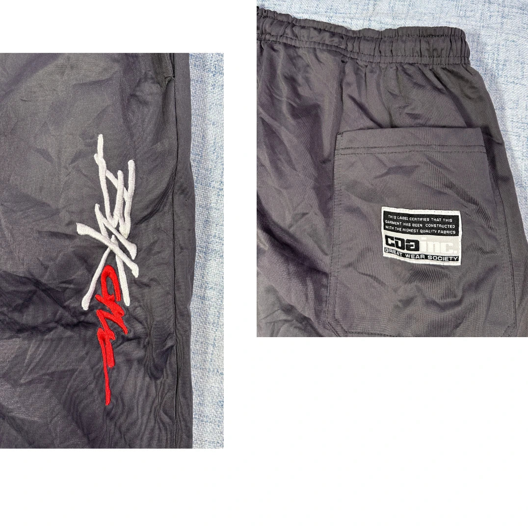 CDA INC® Men's Grey Track Pants | Lightweight Sports Trousers(XL)