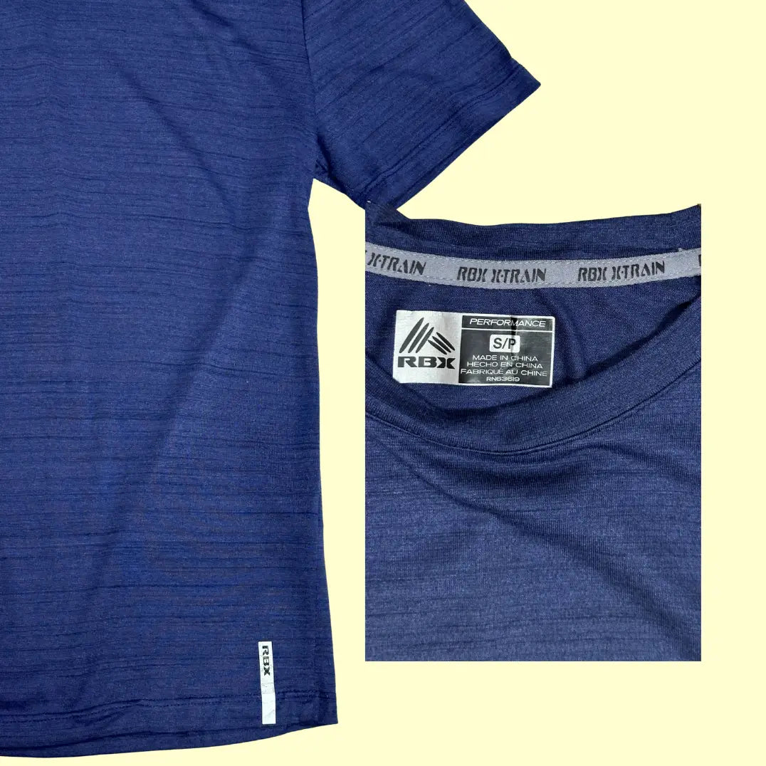 RBX XTRAIN Performance T-Shirt in navy blue