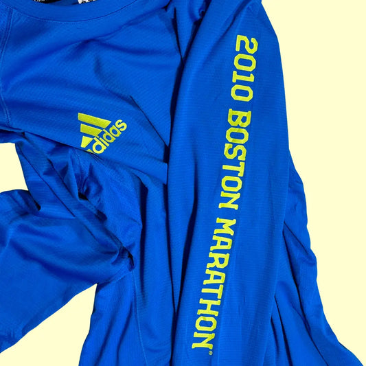 Adidas ClimaCool Boston Marathon 2010 long-sleeve performance shirt