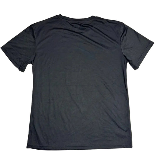 black Shein t-shirt made from 100% polyester