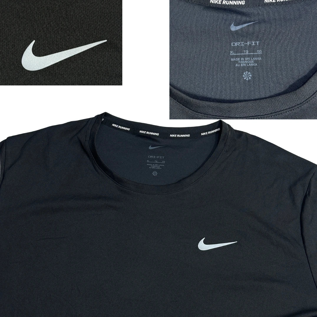 Nike® Black Dri-FIT Running T-Shirt 🏃(XL)