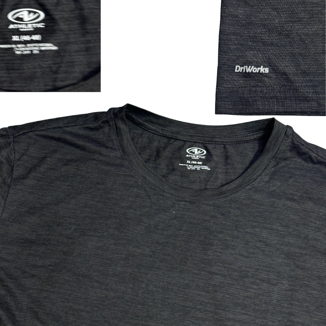 Athletic® Black DriWorks Performance T-Shirt ⚡(XL)