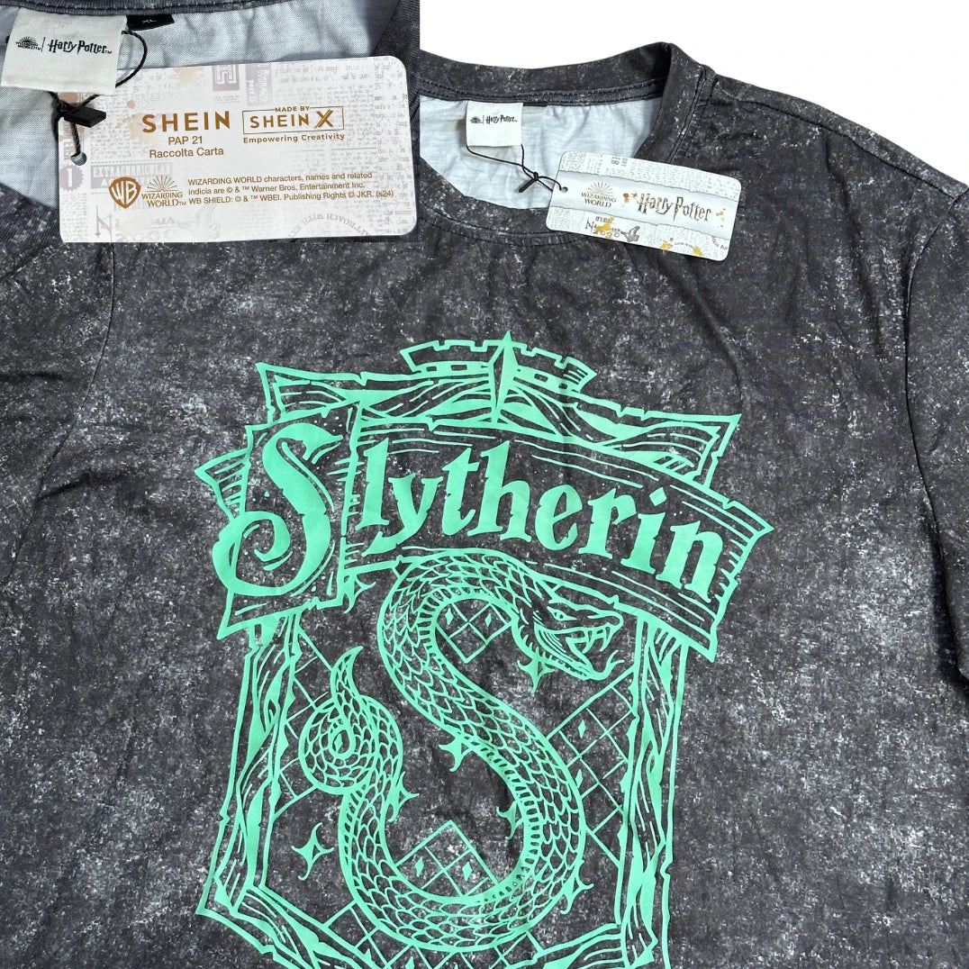 SHEIN® Black Harry Potter Graphic T-Shirt(XL)