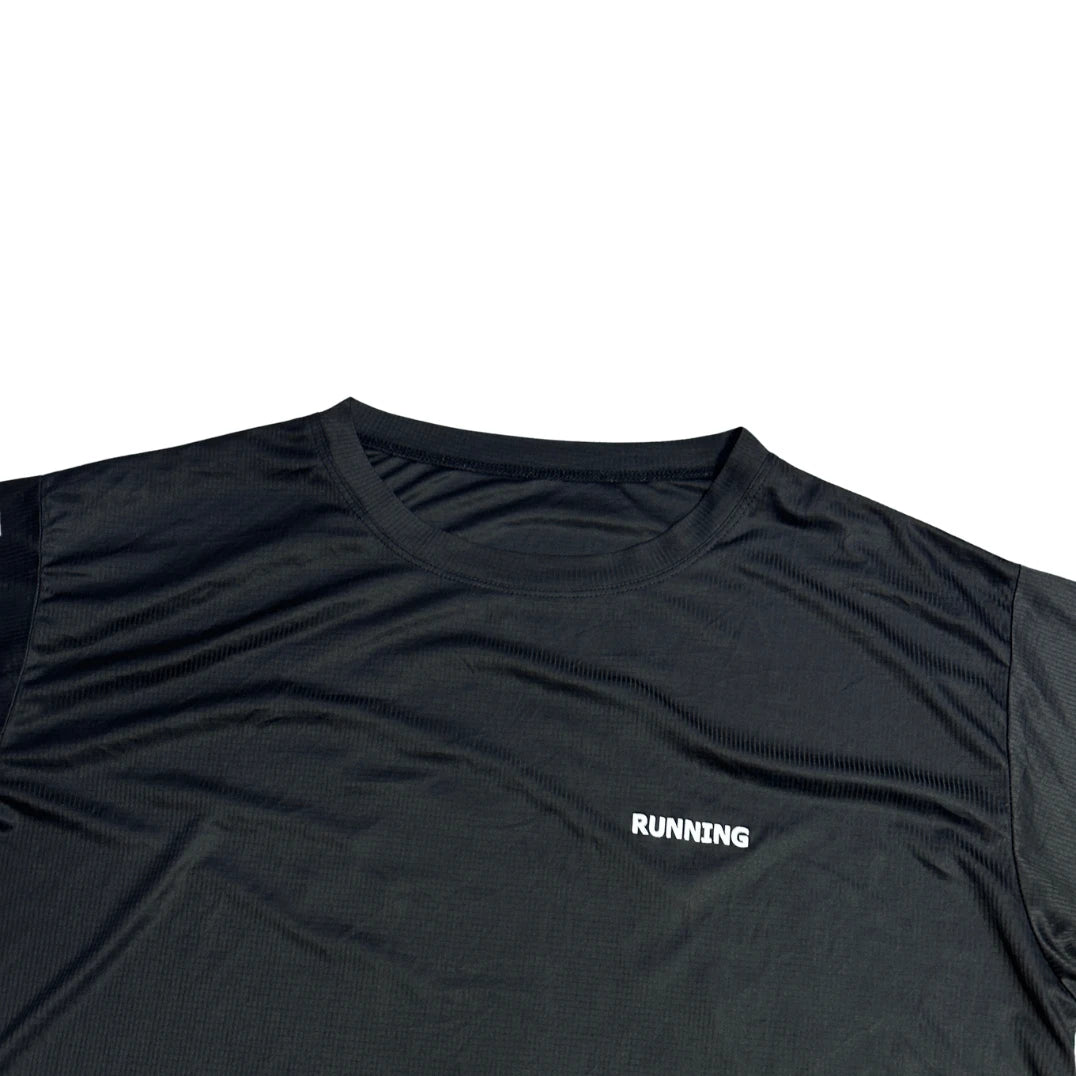 Black Running Performance T Shirt(XL)