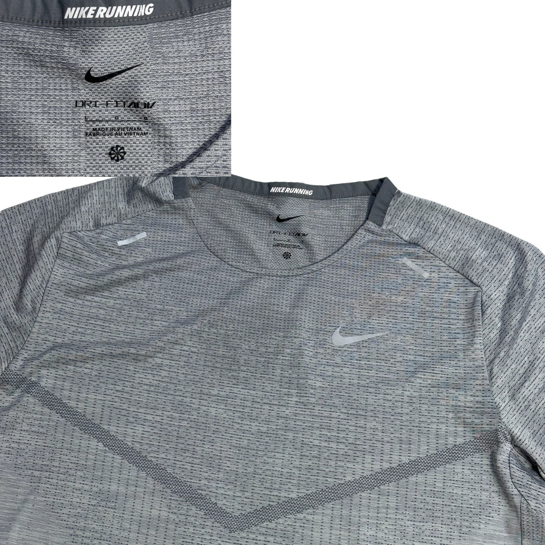 Nike® Grey Running Performance T Shirt(L)