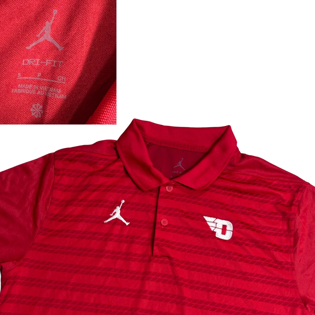 Jordan® Red Sports Polo T-Shirt 🏀(S)