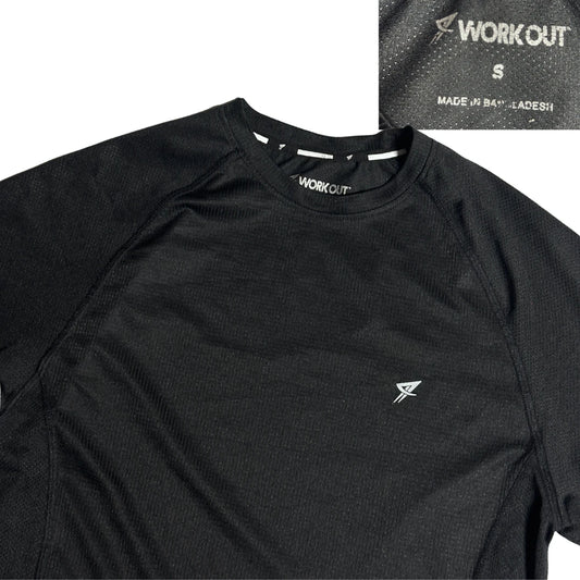Workout® Black Athletic Training T-Shirt 💪(S)