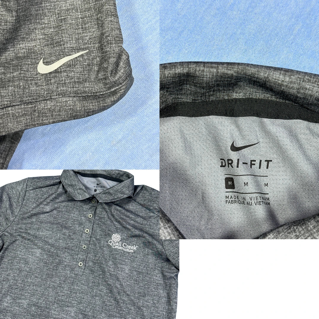 Nike® Grey Heather Dri-FIT Polo Shirt(M)