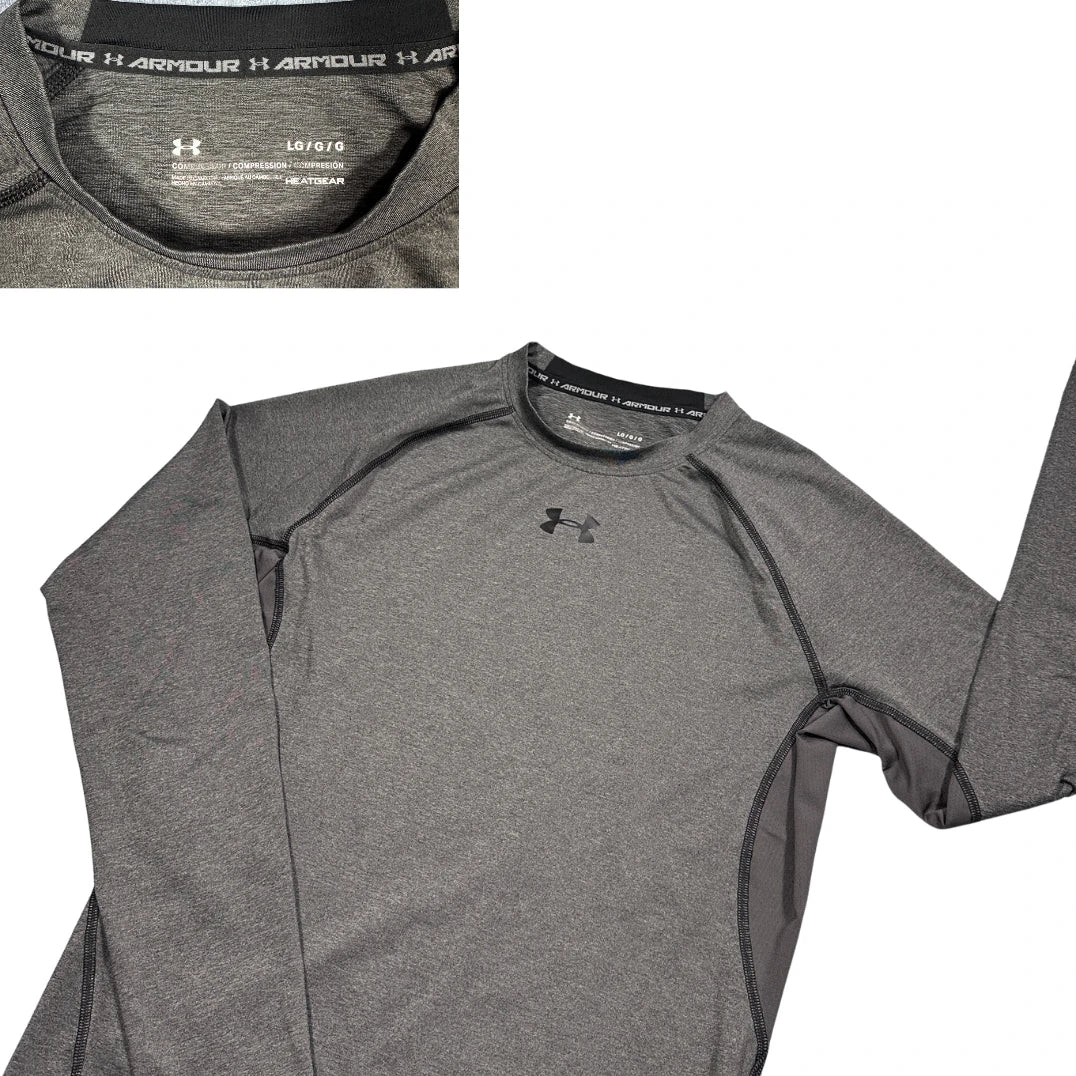 Under Armour® Grey Compression Long Sleeve Training Shirt
