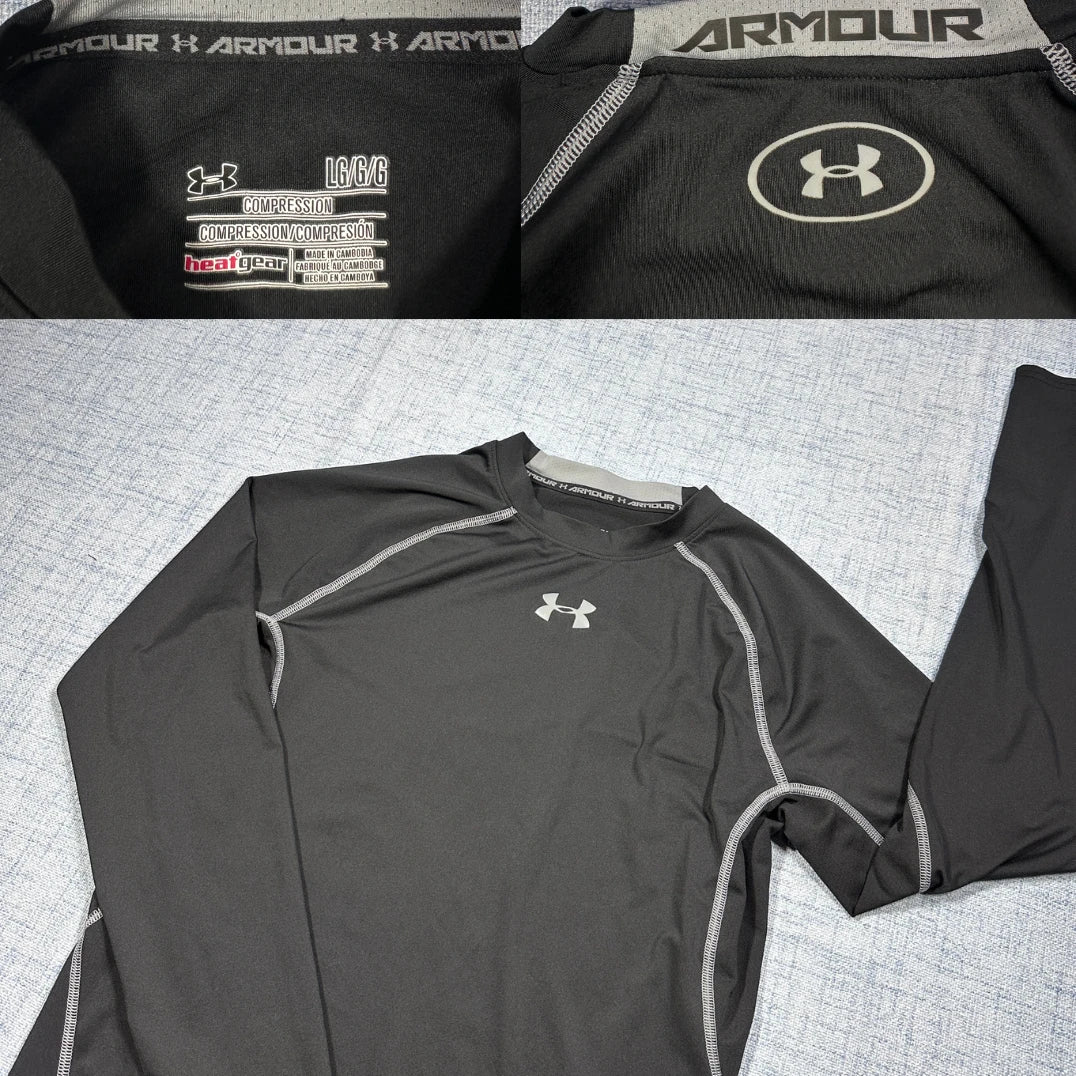 Under Armour® Black Compression Long Sleeve Training Shirt