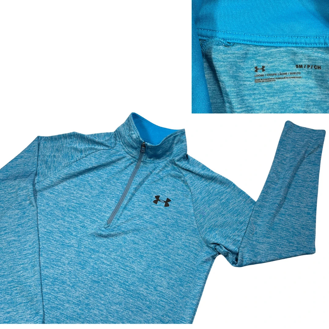 Under Armour® Blue Quarter Zip Performance Training Top