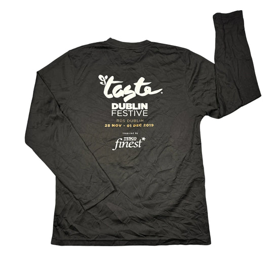 Just Cool® Black Graphic Performance Long Sleeve T-Shirt(M)