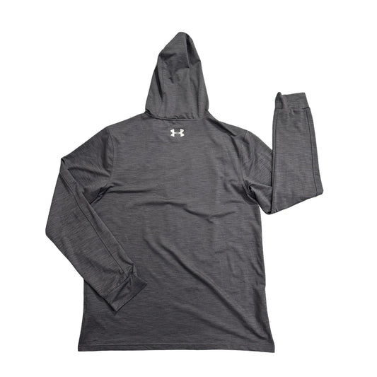 Under Armour® Grey HeatGear Hooded Performance T-Shirt