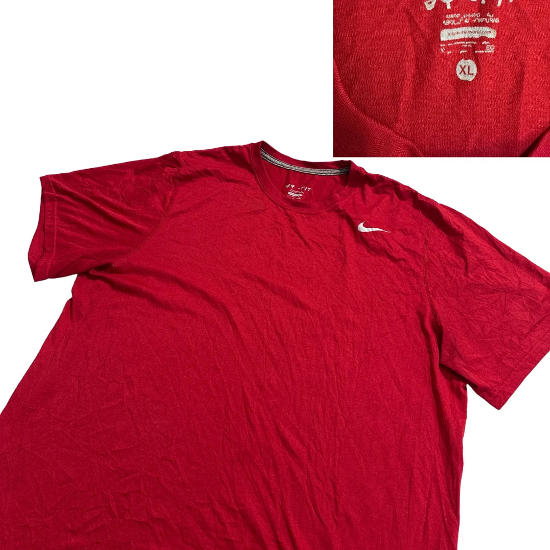 Nike® Red Dri-FIT Athletic Performance T-Shirt(XL)