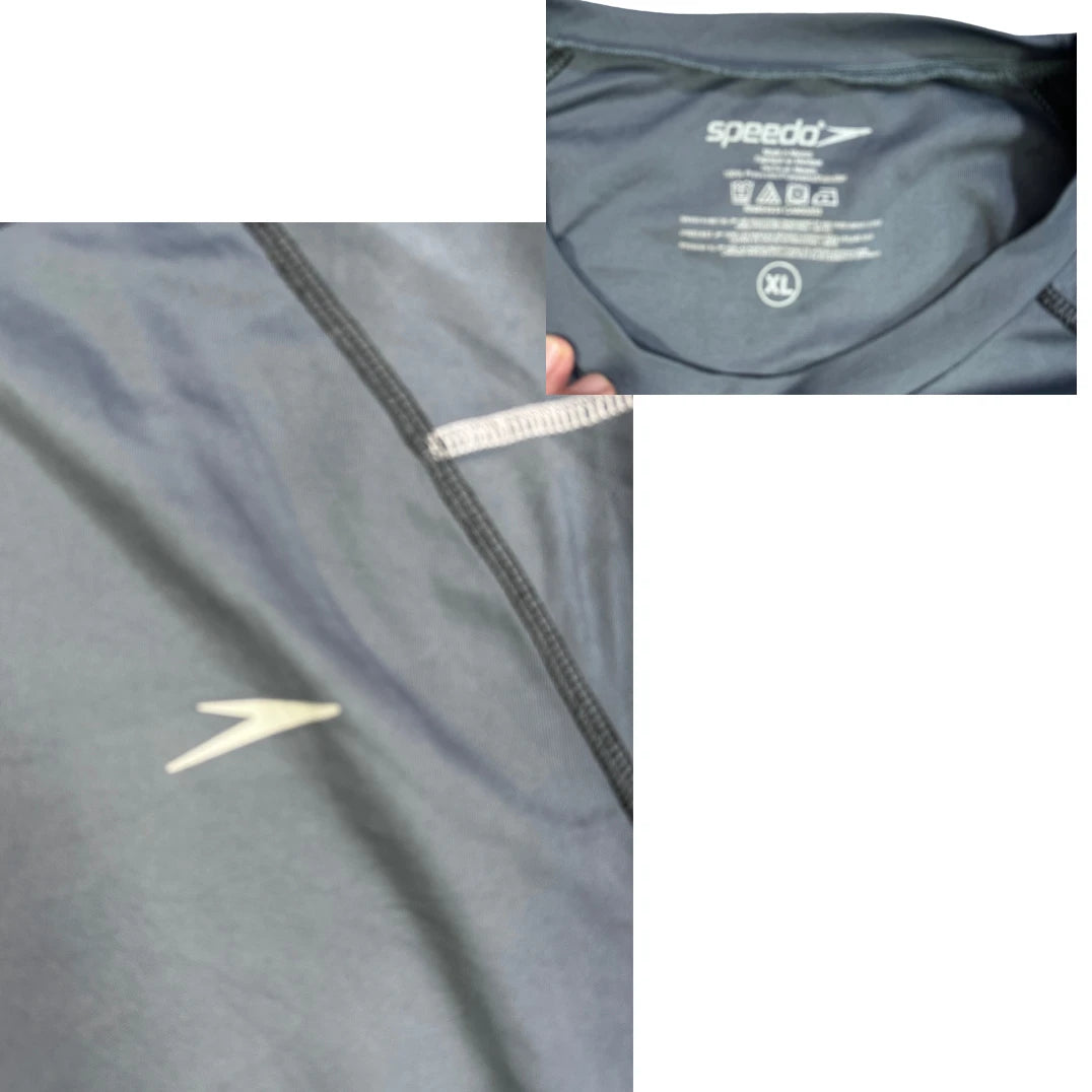 Speedo® Dark Grey Performance Sports T-Shirt(XL)