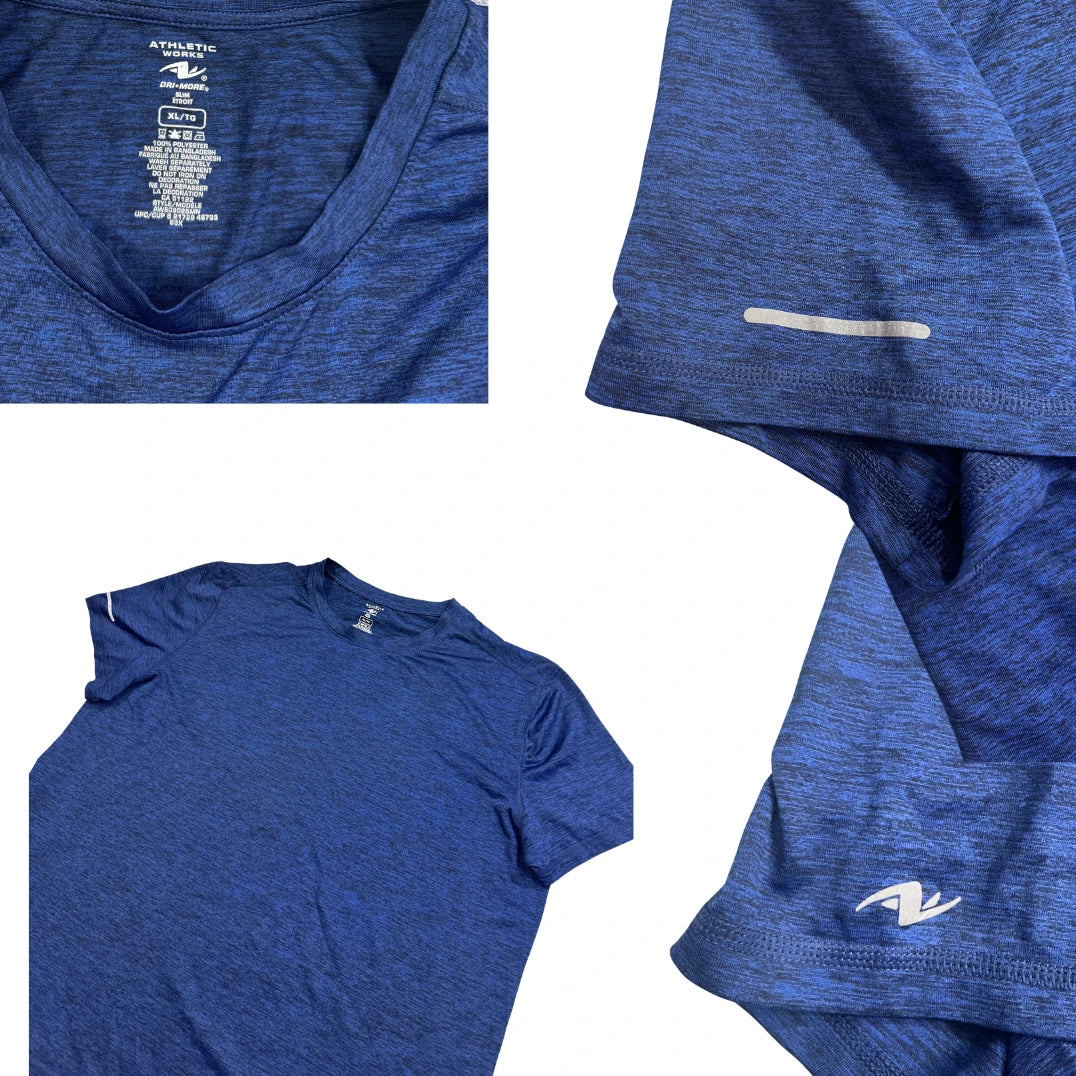 Athletic Works® Blue Performance Athletic T-Shirt(XL)