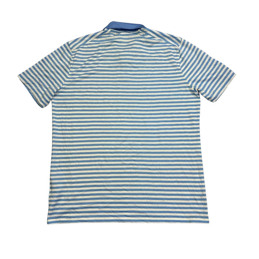 Nike® Blue White Dri-FIT Golf Polo Shirt(L)