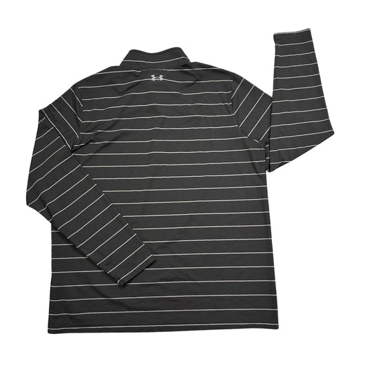 Under Armour® Grey Striped Quarter Zip Performance Top(XL)