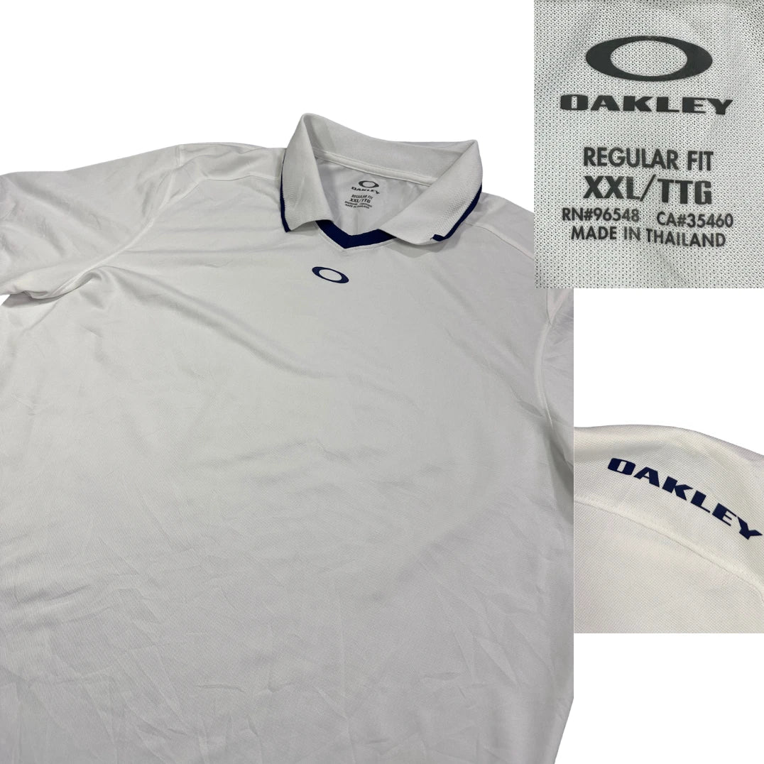 👕 Oakley® White Performance Polo Shirt(2XL)