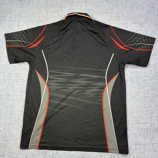 Butterfly® Black Performance Sports Polo Shirt(L)