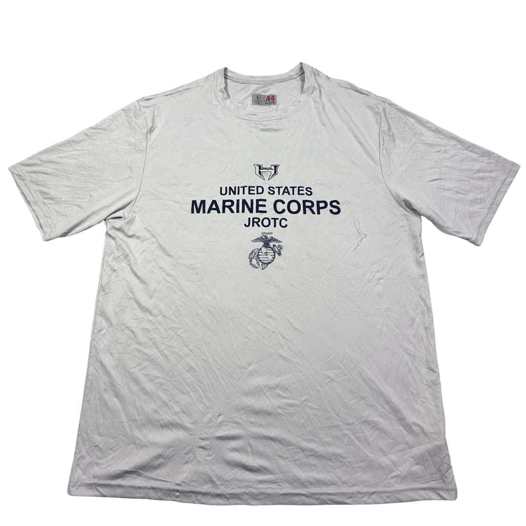 A4® United States Marine Corps JROTC Performance T-Shirt – Light Grey (L)