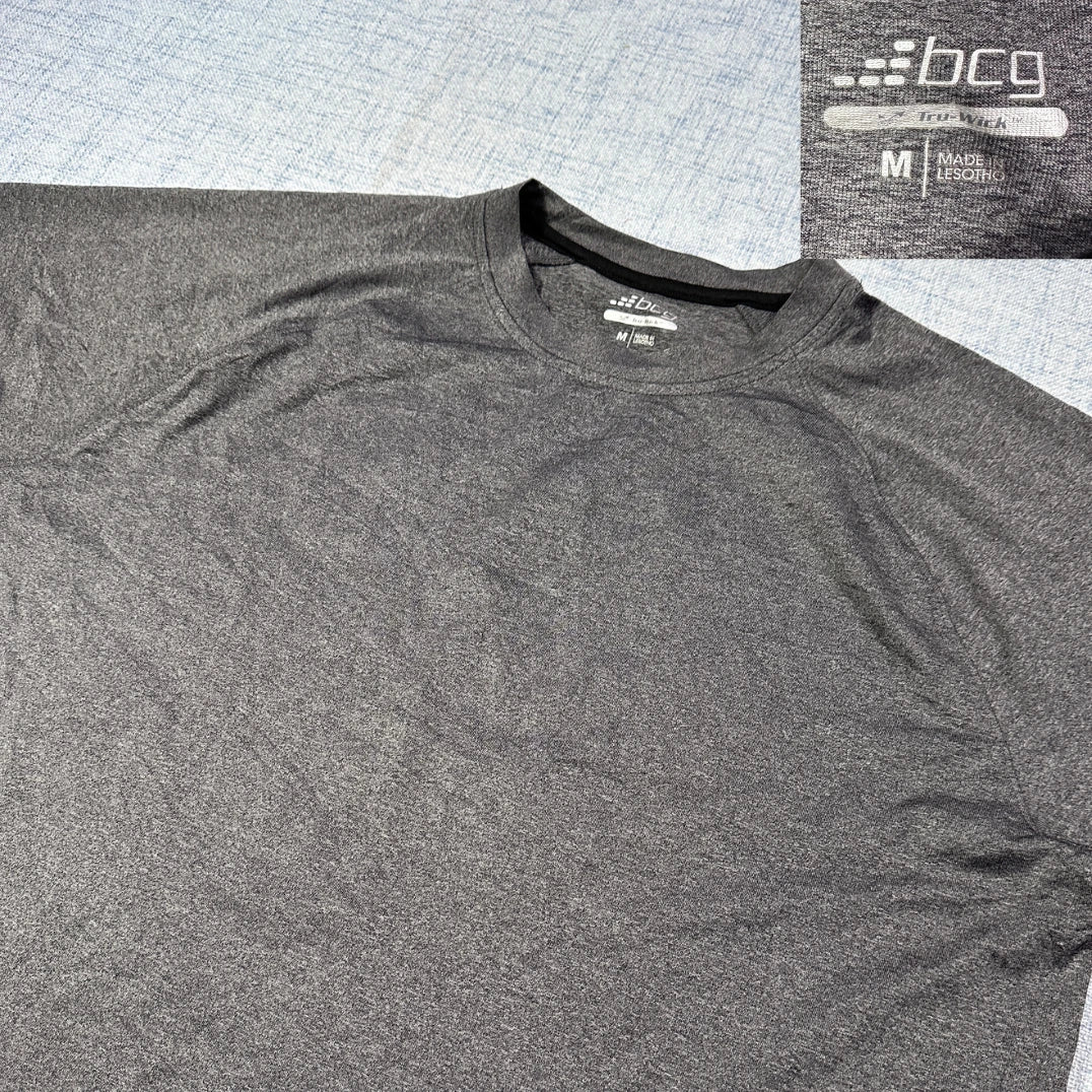 BCG® Tru-Wik Performance T-Shirt – Charcoal Grey (Medium)