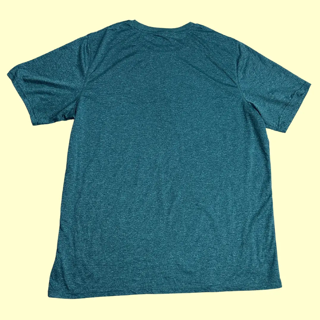 Tek Gear DryTek performance T-shirt in teal with side panels for breathability.