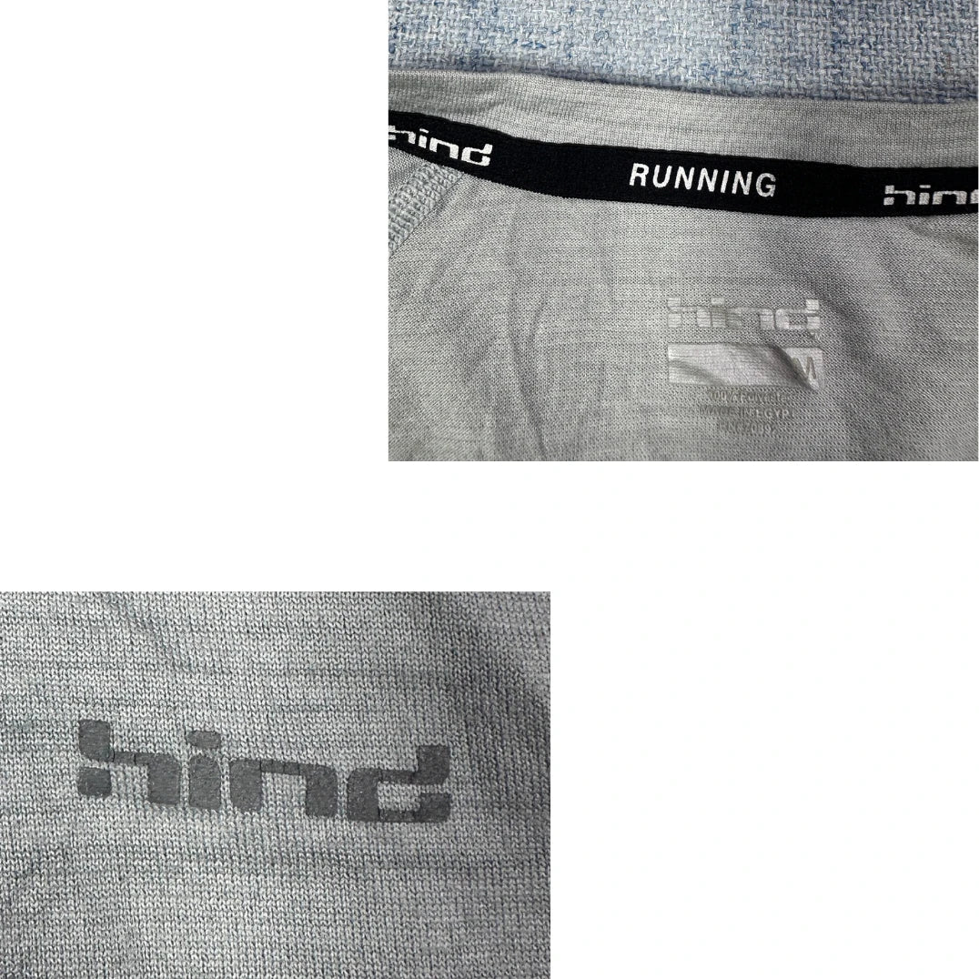 Hind® Light Grey Running Performance T-Shirt(M)