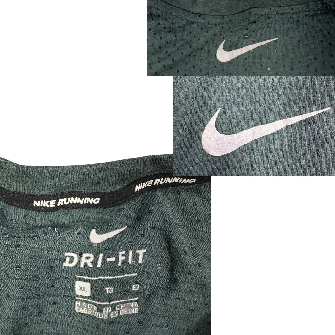 Nike® Green Dri-FIT Running Performance T-Shirt(XL)