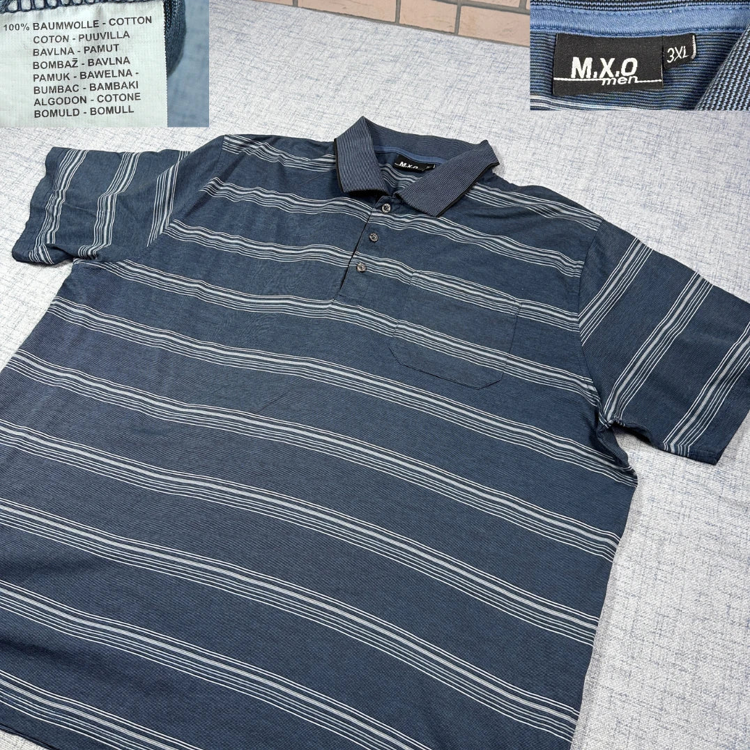 M.X.O Men® Striped Polo(2XL)