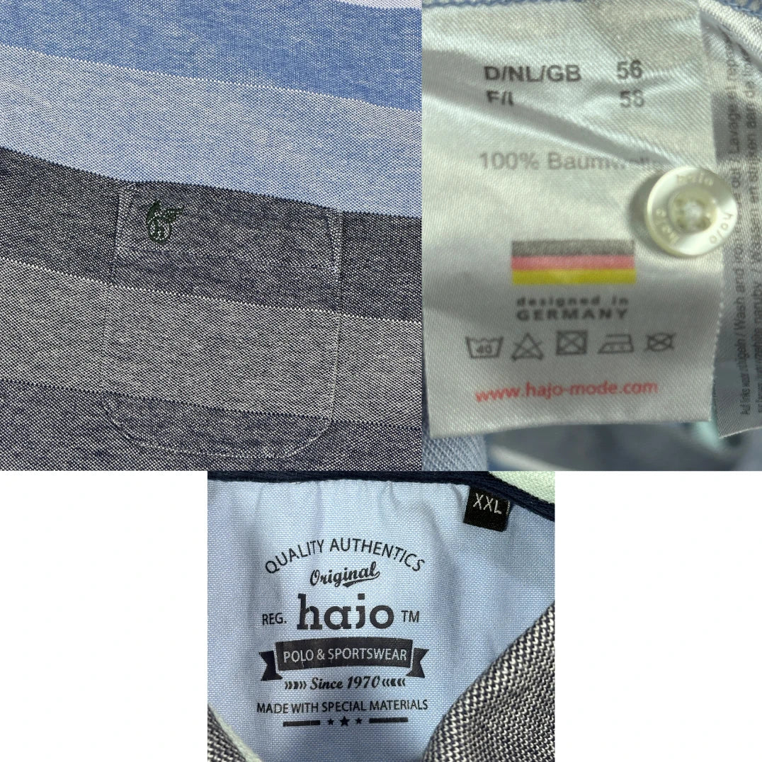 hajo® Striped Polo Shirt(XL)