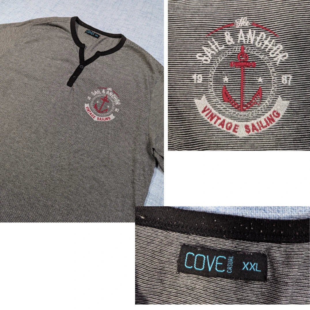 Cove® Gray Henley T Shirt