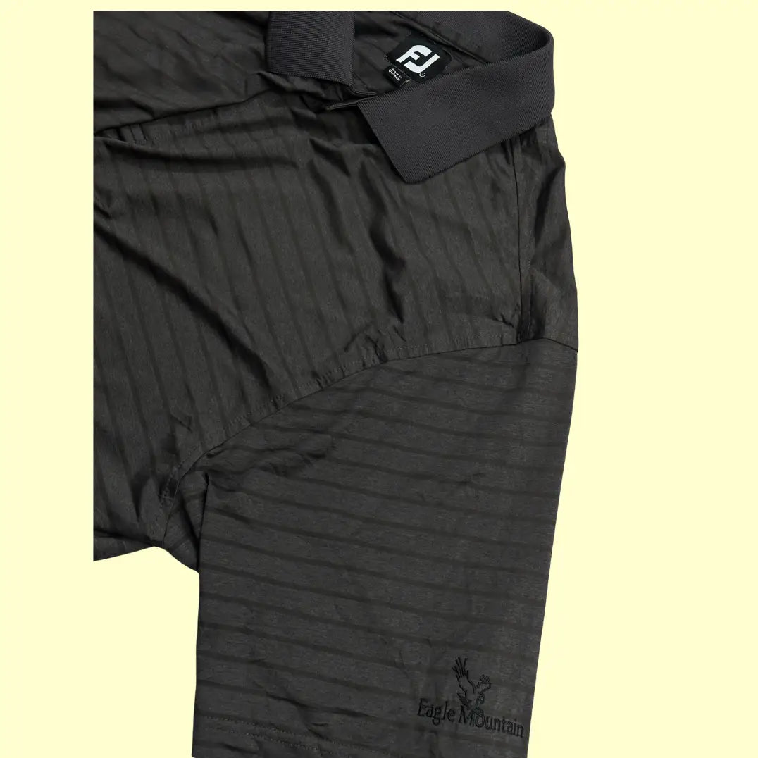 FootJoy Black Striped Polo