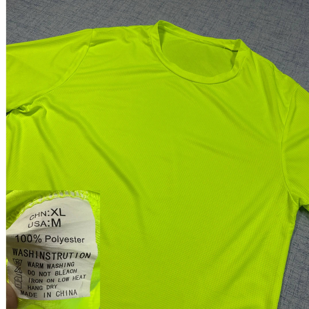 Neon Green Lightweight Performance Tee-M