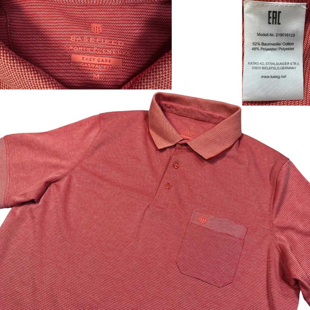 Basefield Red T-Shirts Polo T Shirt