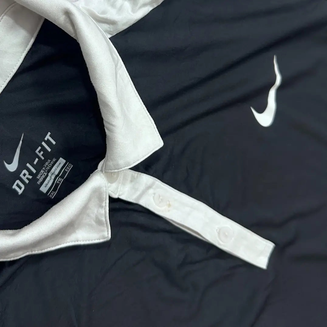 Nike Dri-Fit Polo Shirt for Men in Black and White.