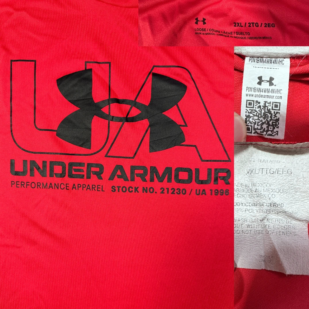 Under Armour® Red Performance T Shirt-2XL