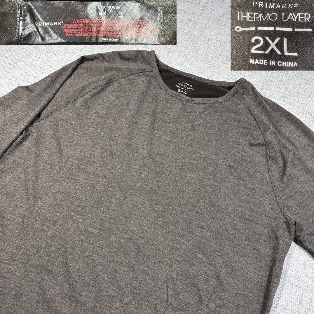 Primark® Grey Thermo Layer Shirt-2XL