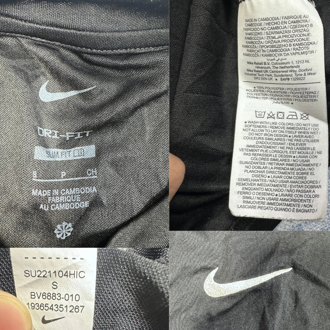 Nike® Black Dri FIT Sports T Shirt-S