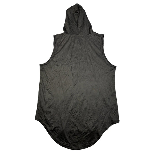 Unbranded Black Sleeveless Hooded Tank-L