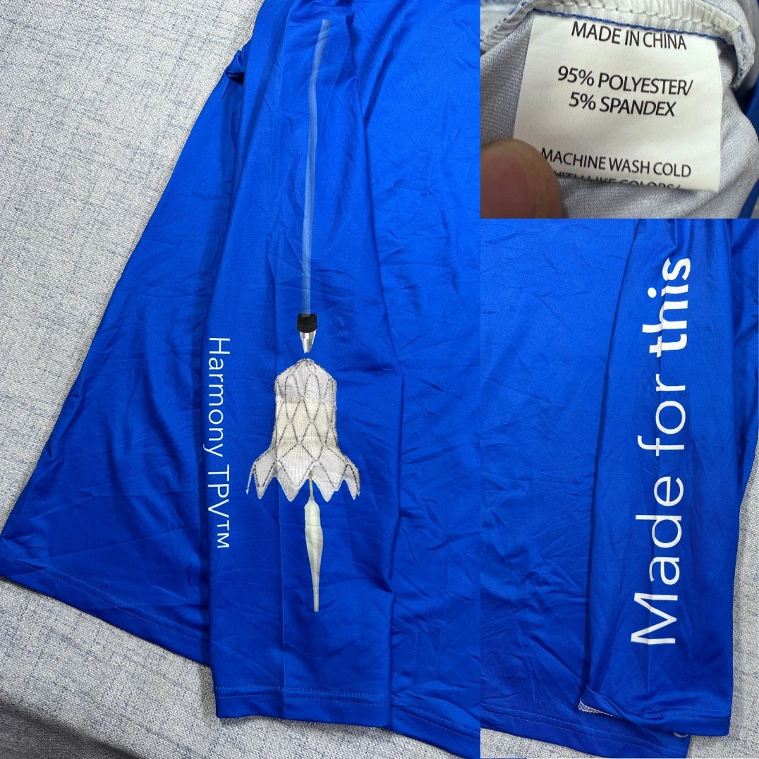 Unbranded Blue Performance Shirt Printed-L
