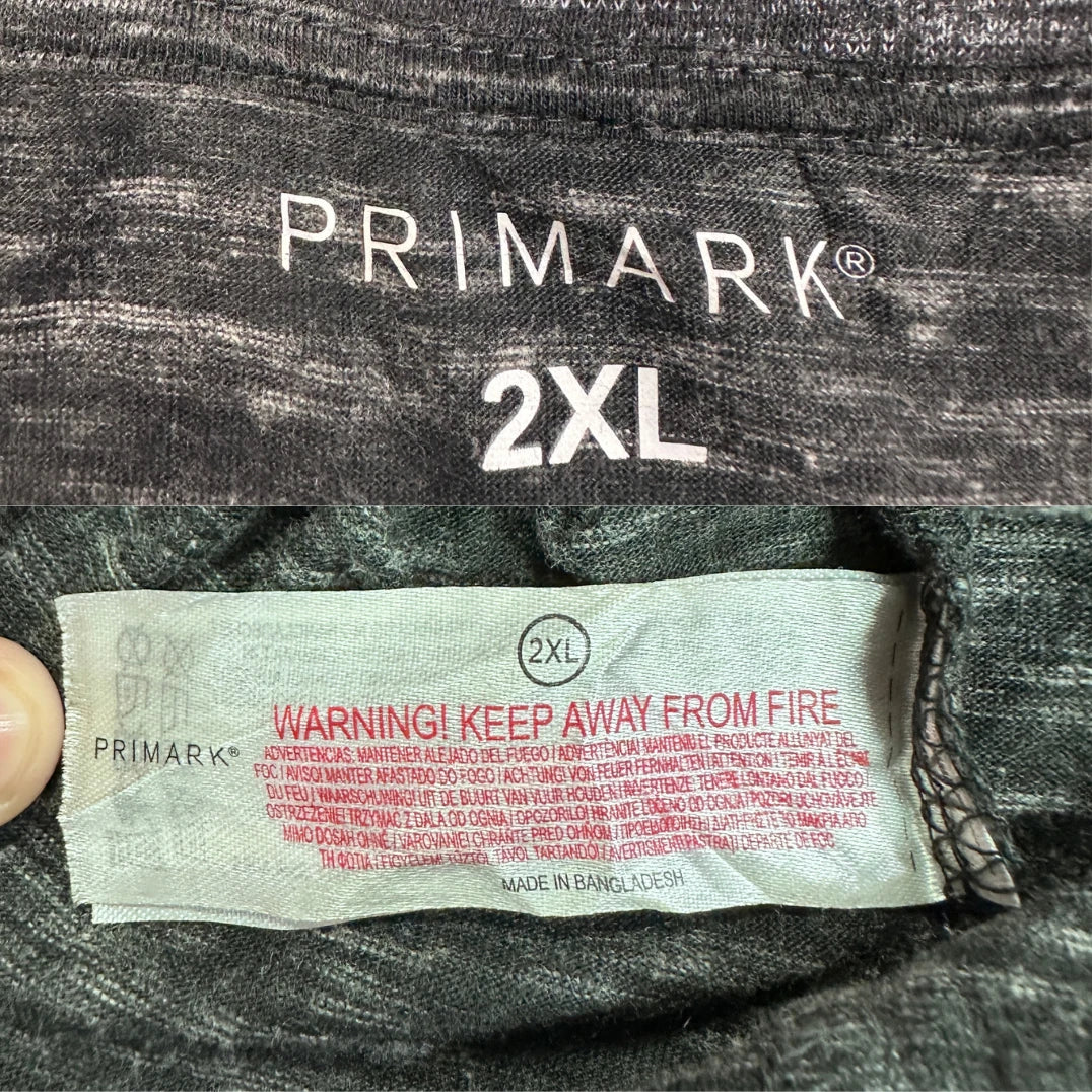 Primark Grey Pocket Long Sleeve Tee-2XL