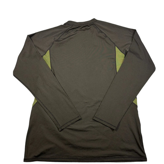 Unbranded Olive Panel Long Sleeve Performance Top-L
