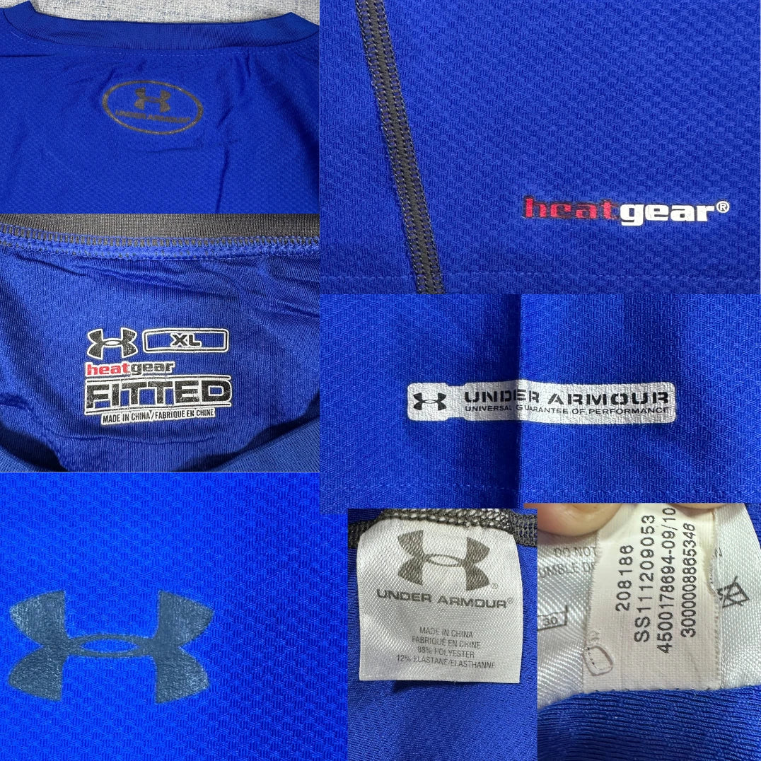 Under Armour® Blue HeatGear T Shirt-XL