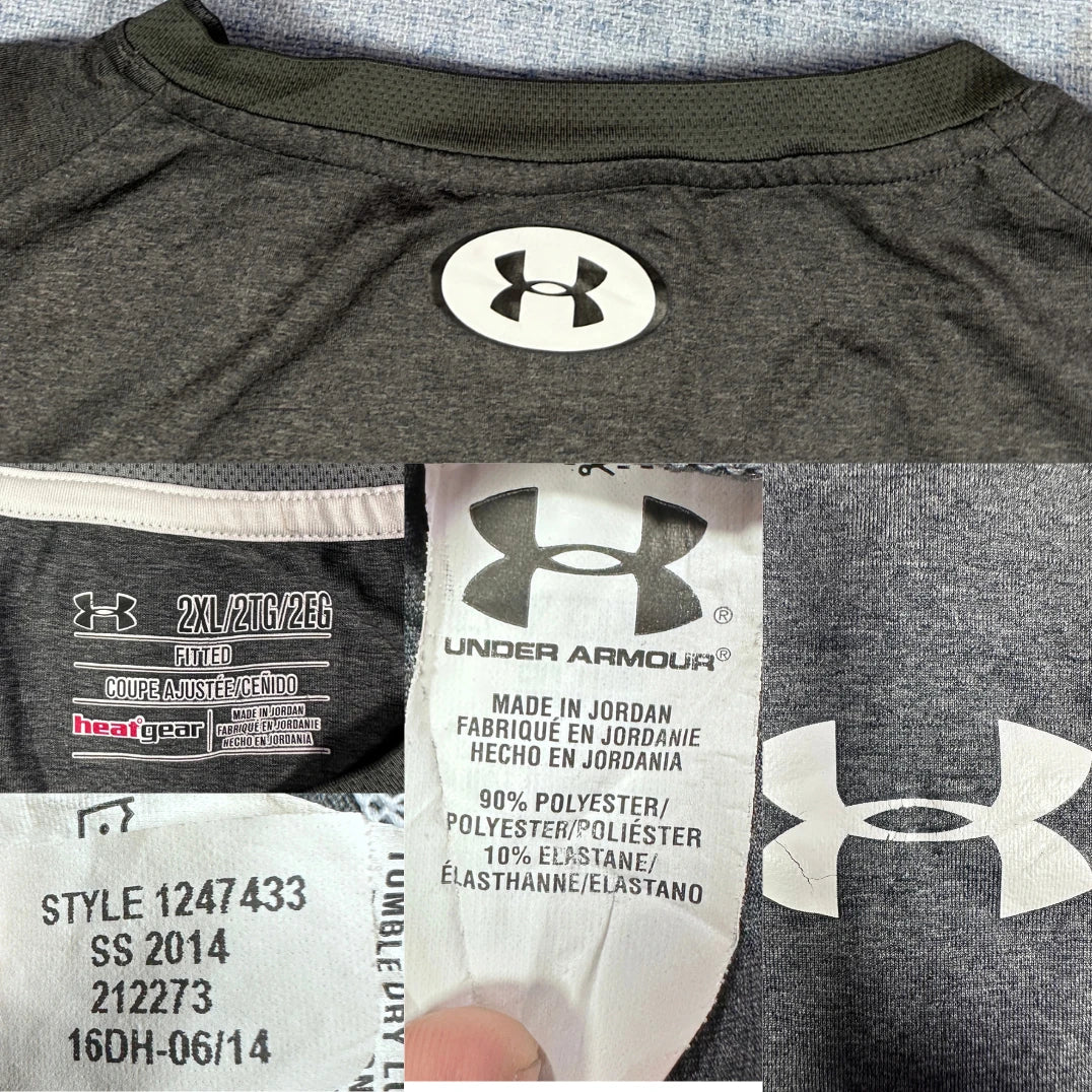 Under Armour® Grey Sleeveless Tank-2XL
